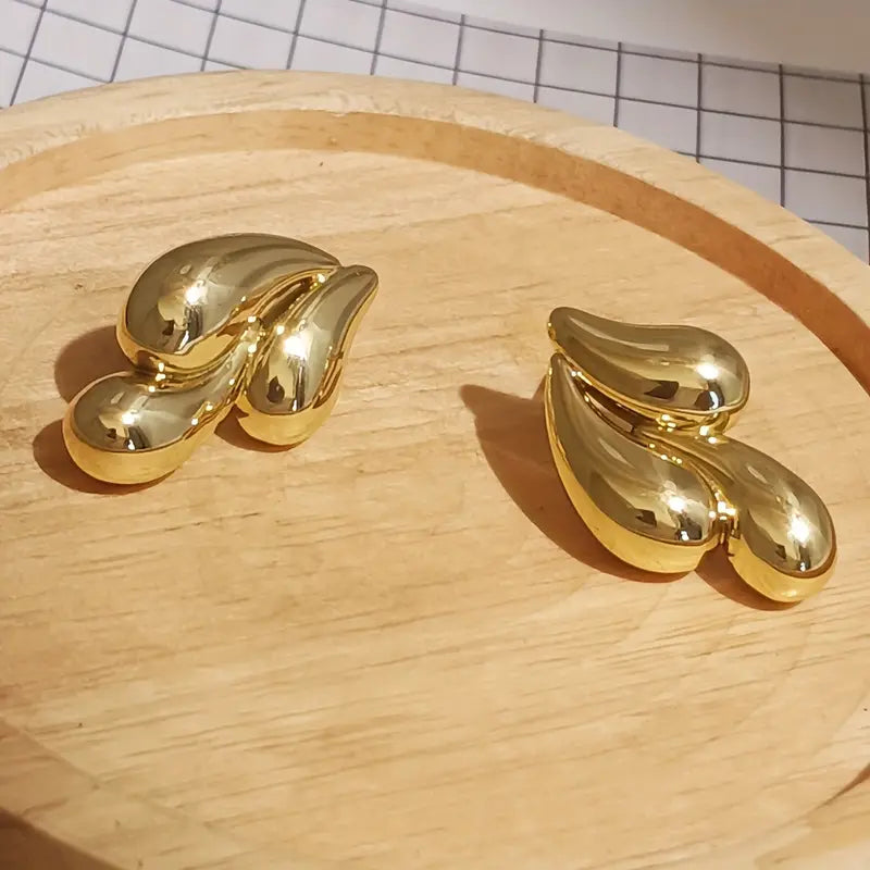Aretes Largos Gota Triple