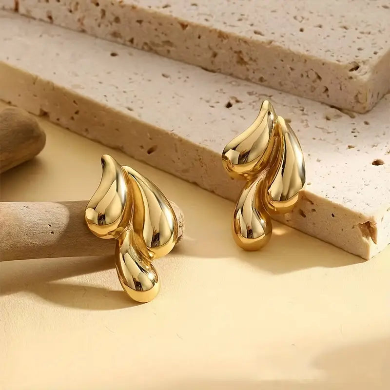 Aretes Largos Gota Triple
