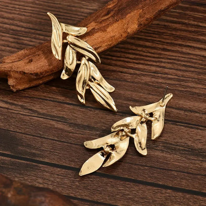 Aretes Largos Hojarasca