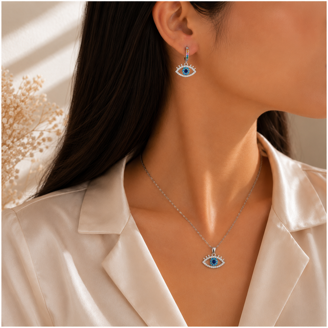 Collar y aretes Set Guardián