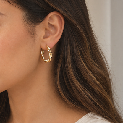 Aretes Candonga Enrollada