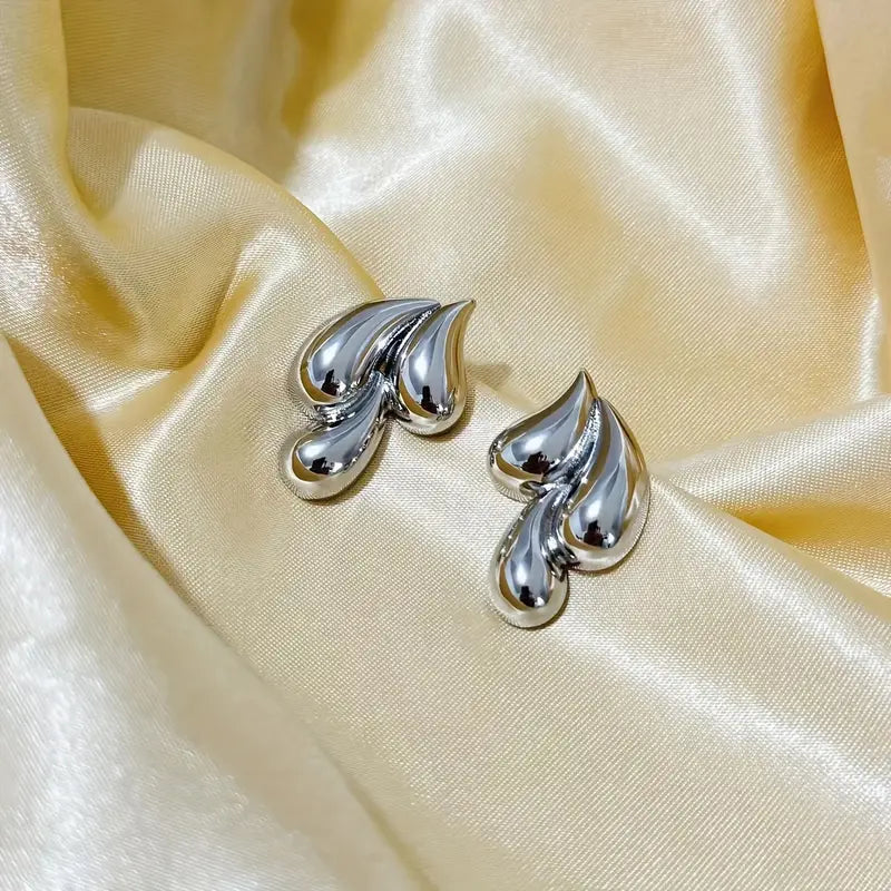 Aretes Largos Gota Triple