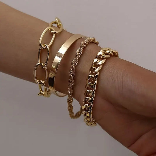 Pulsera Set Golden X4