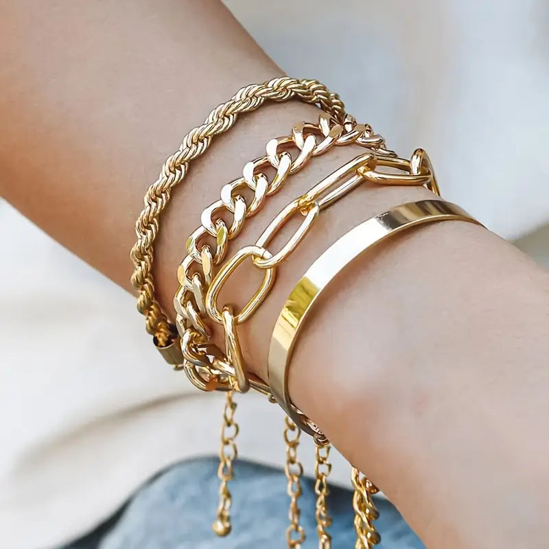 Pulsera Set Golden X4